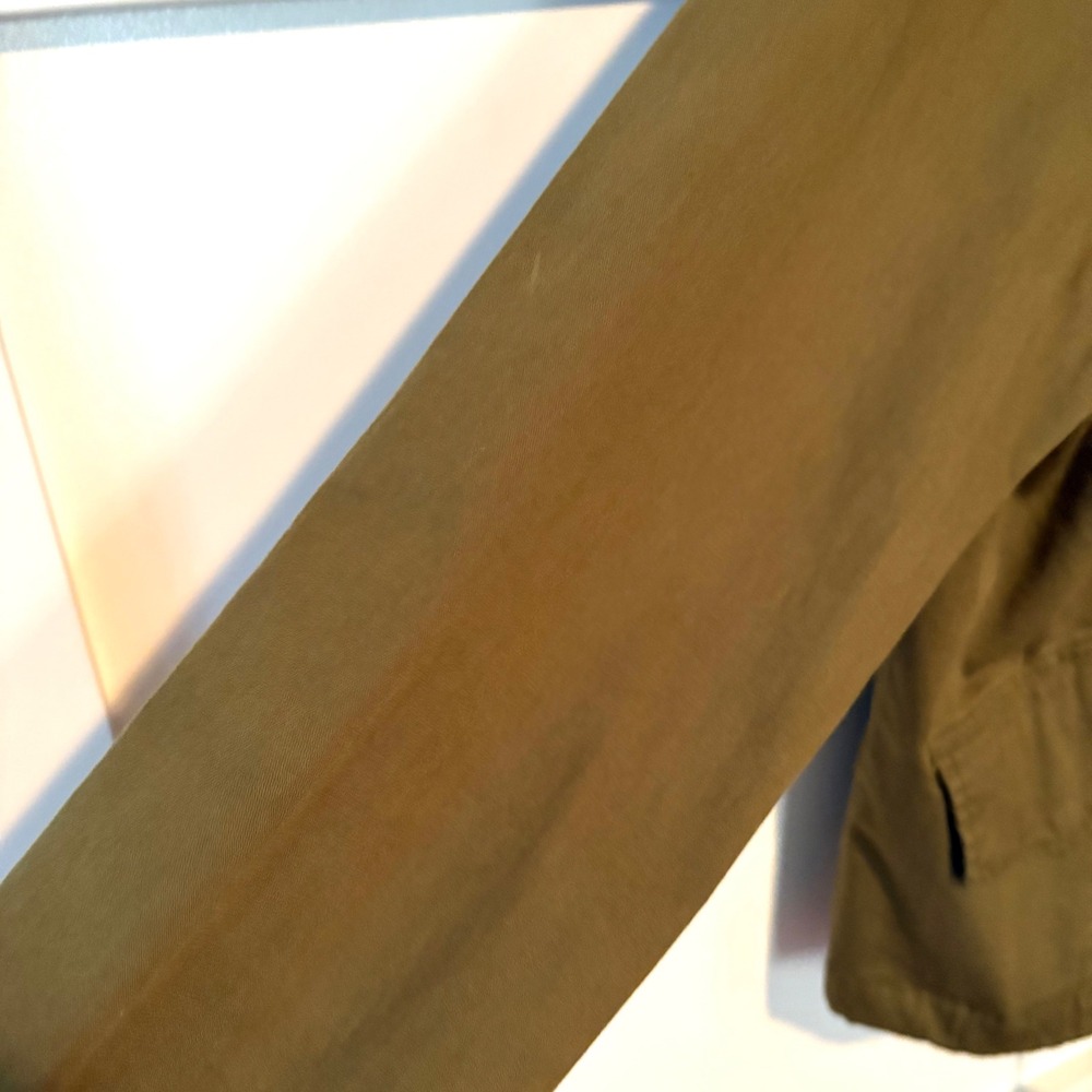 Brandy Melville Olive Cotton Utility Hooded Jacket in Size M - Picture 6 of 11